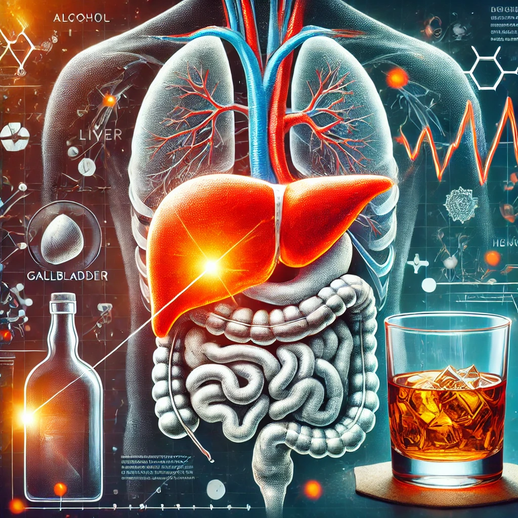 Wpływ alkoholu na kłucie w prawym boku